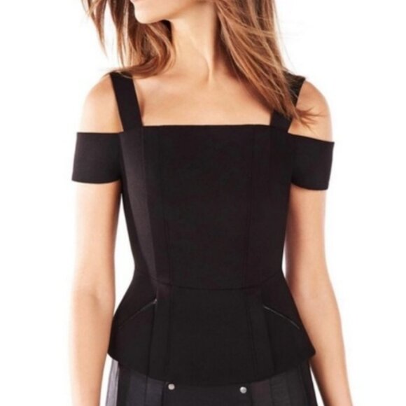 BCBG MAXAZRIA Emelya Cold Shoulder Corset Top - Picture 3 of 8